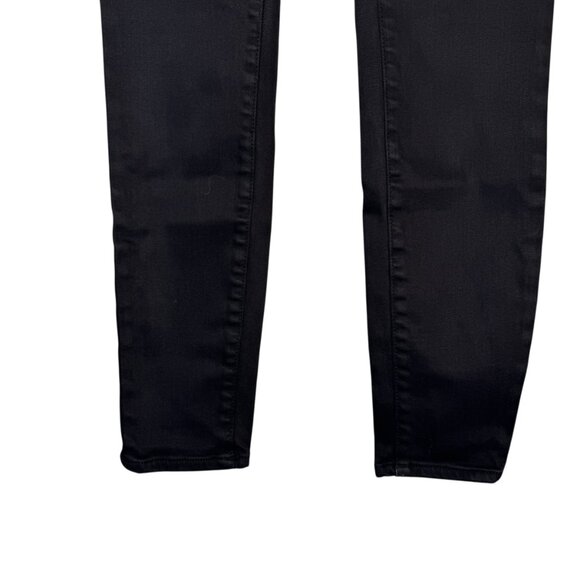 Pilcro and the Letterpress Black High Waisted Skinny Jeans Pants Goth Punk Sz 28 - Picture 4 of 6